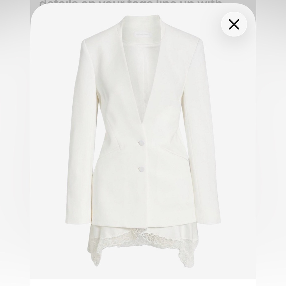 Jonathan Simkhai Ivory Tailored Blazer